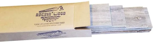 Miniatura 2 de Tablones de madera reciclada rústica desgastada para manualidades, proyectos y decoración (20 tablones de 48 pulgadas de largo)