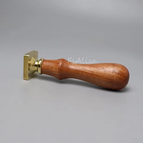 Miniatura 6 de FsAlisa Sello de cera con cabeza de latón extraíble, mango de madera, ideal para adornar sobres, invitaciones de boda, paquetes de vino, envoltura
