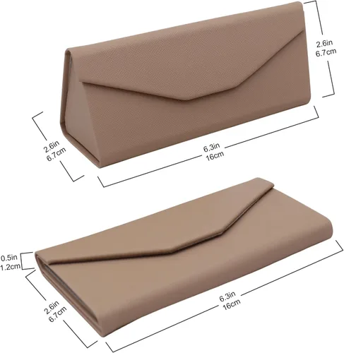 Miniatura 3 de Real Sic Funda para lentes de sol para hombres y mujeres, soporte magnético plegable para lentes de sol, inspirado en el color sólido
