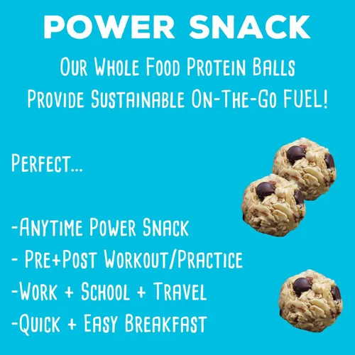 Miniatura 4 de simplyFUEL - Bolas de proteína de alimentos integrales con probióticos, bocadillos de chocolate y almendras y coco, 0.28 oz de proteína, bolas