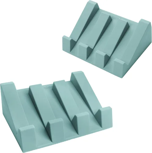 Miniatura 11 de Jabonera de silicona (patentada en EE. UU.) Portajabones autodrenante para barra de jabón para ducha, fregadero de baño, bandeja de jabón
