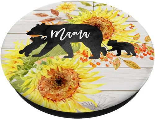 Miniatura 2 de Mama Bear - Girasoles de madera para dos bebés, color blanco, Negro