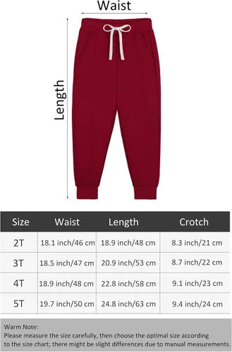 Miniatura 2 de Resinta Paquete de 3 pantalones deportivos para niños pequeños, pantalones deportivos casuales con cordón de bolsillo