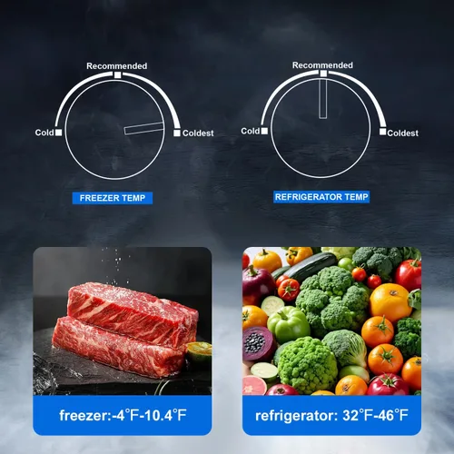 Miniatura 5 de SMETA Refrigerador de montaje superior de 30 pulgadas con congelador, 16.2 pies cúbicos de acero inoxidable de 2 puertas de profundidad, ahorro