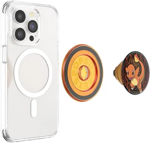 Miniatura 5 de PopSockets Agarre adhesivo para teléfono, soporte, soporte para teléfono, Pokemon - Esmalte Bulbasaur