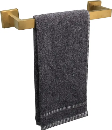 Miniatura 26 de TocTen Toallero de Baño - Base Cuadrada Engrosada SUS304 Barra de Toallas de Acero Inoxidable para Baño, Accesorios de Baño Varilla de Toallas