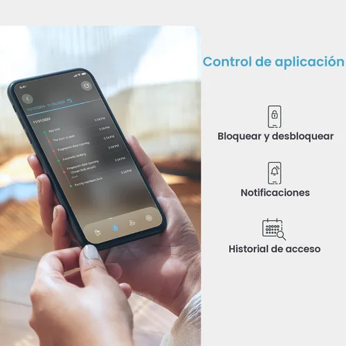 Miniatura 6 de Lockly Secure Pro (2025 Última Versión), Cerradura Inteligente con Wi-Fi Integrado, Nueva Generación de Cerradura de Puerta con Huella Dactilar