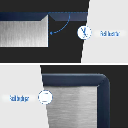 Miniatura 6 de Borde de goma protector autoadhesivo para chapa, material de etileno propileno dieno, ajuste de 1/16 pulgadas (1.6 mm), longitud 10 pies