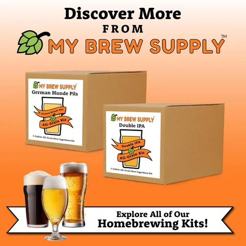 Miniatura 8 de My Brew Supply Kit de elaboración de cerveza alemana Blonde Pils Malta europea Pale Ale de 2 filas Grano ligero de Múnich Lúpulo de pellets
