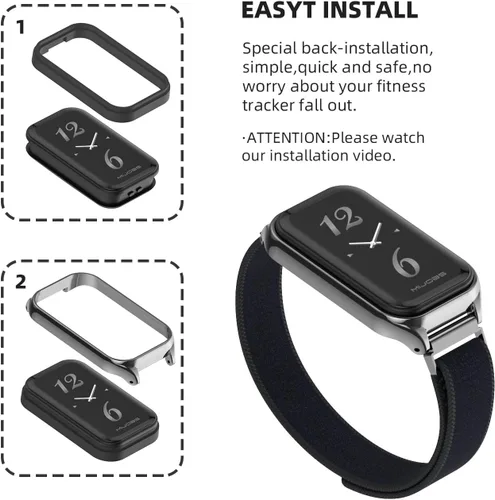 Miniatura 3 de Correa de repuesto de nailon para reloj, accesorios de pulsera inteligente para Amazfit 7 Fit Band