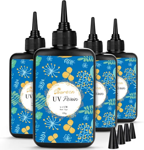 Miniatura 9 de Bsrezn 100g de resina UV dura, resina premezclada transparente para la fabricación de joyas y manualidades (100g)