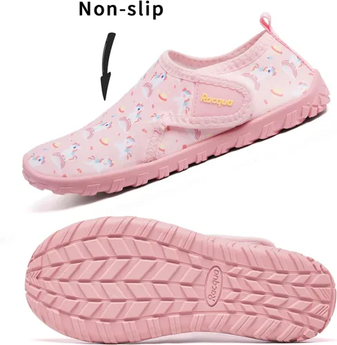 Miniatura 43 de Racqua Zapatos de agua, de secado rápido, ligeros, deportivos, acuáticos, para niños pequeños y grandes