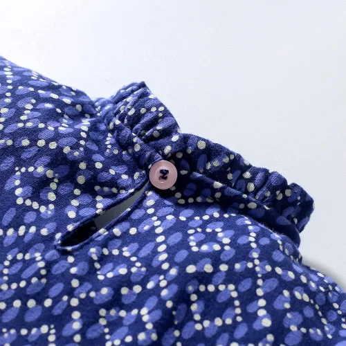 Miniatura 5 de LMYOVE Vestido casual de algodón para niñas pequeñas de 2 a 8 años