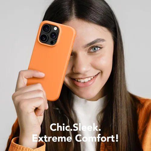 Miniatura 743 de GONEZ Funda de silicona para iPhone 15 Pro Max, compatible con Magsafe, protector de cámara + protector de pantalla, forro de microfibra suave