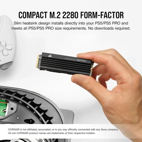 Miniatura 3 de Corsair MP600 PRO LPX 1TB M.2 NVMe PCIe x4 Gen4 SSD - Optimizado para PS5
