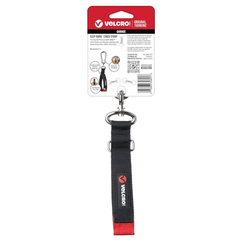 Miniatura 8 de VELCRO Brand Correa de sujeción fácil para organizar el garaje, pequeña, con capacidad de 150 libras, 40,6 cm x 2,5 cm, negra, VEL-30801-USA