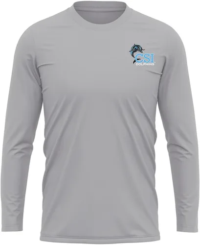 Miniatura 28 de Camisa deportiva de manga larga oficial de la NCAA Collegiate para hombre, con logotipo en el pecho izquierdo, colección Athletic Heather
