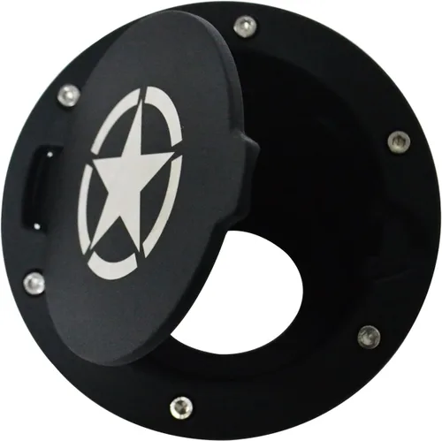 Miniatura 7 de Hooke Road Wrangler JK - Tapa de gasolina para puerta de llenado de combustible compatible con Jeep Wrangler JK y Unlimited 2007-2018