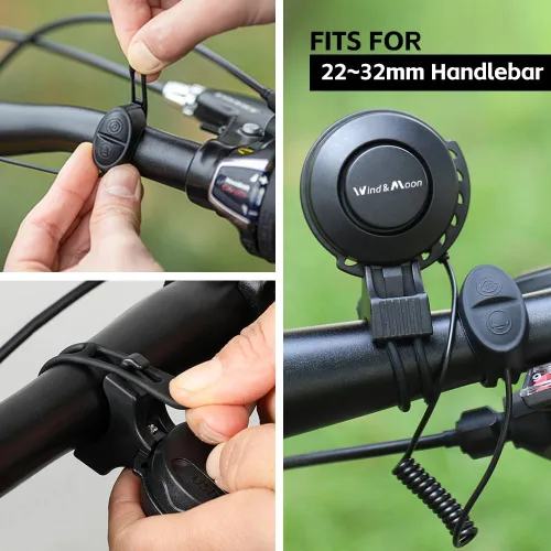 Miniatura 6 de Bocina de bicicleta electrónica de 120 db para ciclismo, cuerno de bicicleta eléctrica, 4 modos de sonido con batería recargable, impermeable