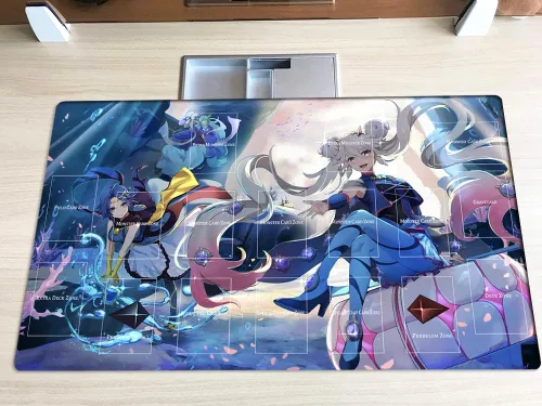 Alfombra de juego Mlikemat Duel Marincess TCG CCG con zonas + bolsa gratis (ZD039-557-A-con zonas)
