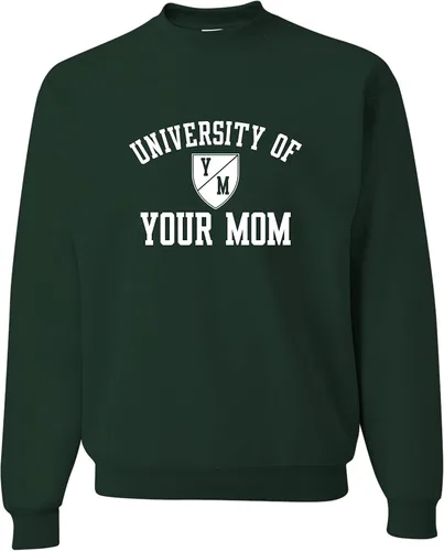 Miniatura 60 de Go All Out University of Your Mom - Sudadera con cuello redondo para hombre