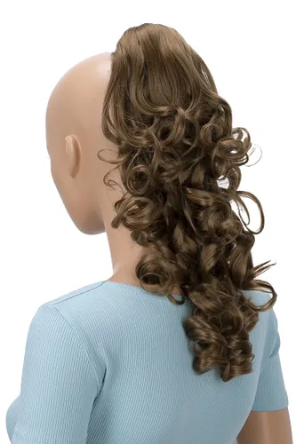 Miniatura 24 de CAISHA Extensión de clip de cola de caballo de 16 "voluminoso ondulado marrón ceniza H214