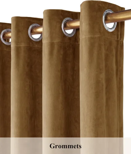 Miniatura 232 de StangH Cortinas de Terciopelo Verde Esmeralda de 96 Pulgadas - Cortinas Opacas de Terciopelo de Lujo Súper Suaves, Elegante Cobertura de Ventana