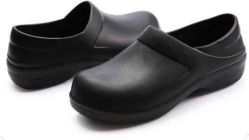 Miniatura 5 de Zapatos de trabajo antideslizantes para hombres, zapatos de cuero antideslizantes para servicio de alimentos, zapatos antideslizantes para servicio