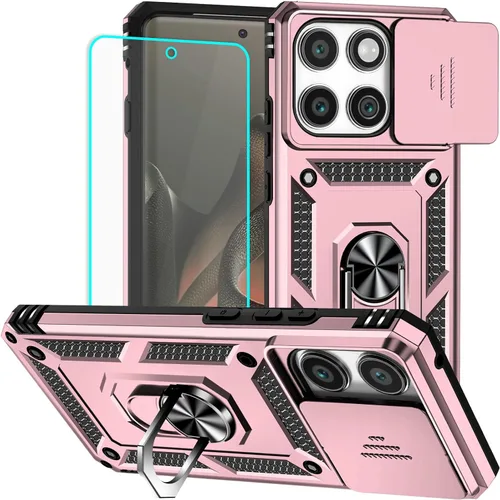 Miniatura 22 de Funda para Moto G Pure, funda Moto G Power 2022, soporte giratorio de grado militar de 360° (resistente), fundas protectoras a prueba de golpes