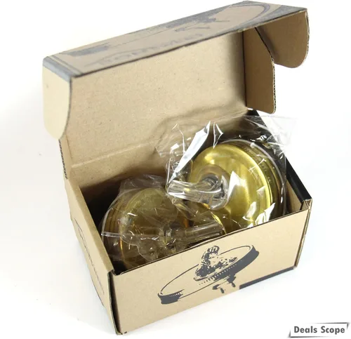 Miniatura 9 de Mason Jar Pour Spouts Tapa TinPlate Mason Jar Tapa Dispensador Tapa de brote Tapa de flujo libre (2 unidades Metal Dorado)