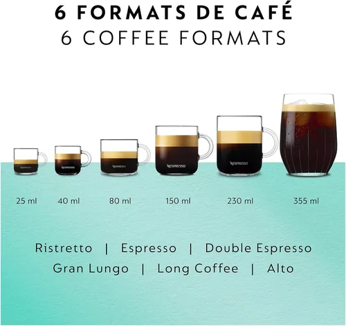 Miniatura 9 de Nespresso Vertuo Pop+ Cafetera de café y espresso de Breville, Aqua Mint