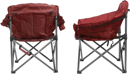 Miniatura 4 de Zenithen Limited - Silla plegable portátil acolchada Guidesman, perfecta para camping, eventos deportivos al aire libre, muebles de patio y Rojo