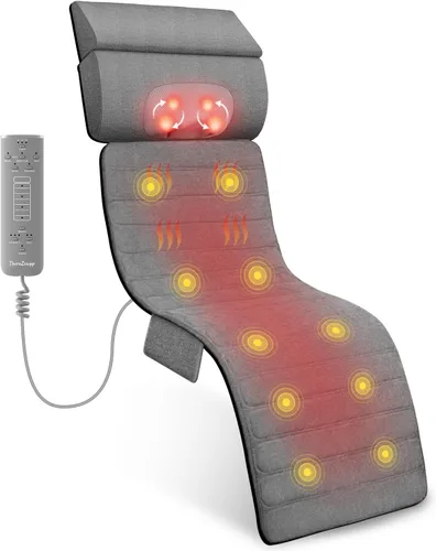 Miniatura 6 de Masajeador Shiatsu de cuello y espalda con calor, masajeador para silla de cuerpo completo con compresión, almohadilla de masaje para silla