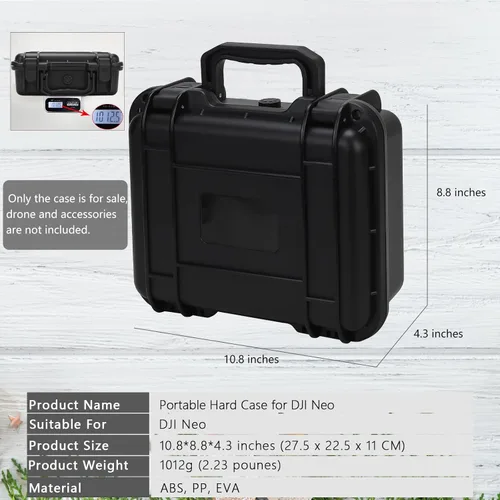 Miniatura 7 de Neo Case - Funda rígida portátil impermeable para DJI Drone Combo, control remoto RC-N3, baterías y accesorios