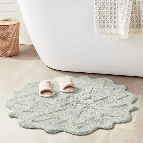 Miniatura 2 de Sherry Kline Alfombra de baño con diseño de pétalos, absorbente de agua, hecha a mano, lavable a máquina, tapete de baño para decoración, tapete