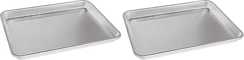 Miniatura 10 de Fat Daddio's Bandeja de media hoja de aluminio natural, paquete de 2