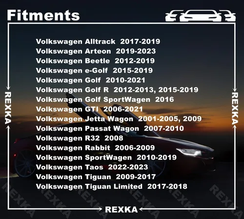 Miniatura 4 de Rexka 10 piezas de retención de clips para puerta elevadora interior compatible con Audi Volkswagen 1J6-867-276
