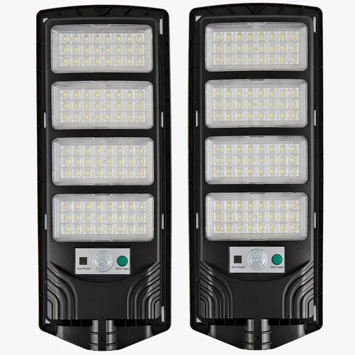 Miniatura 9 de Farolas solares para exteriores, IP67, impermeable, para pared, luz de inundación LED con sensor de movimiento y control remoto, iluminación