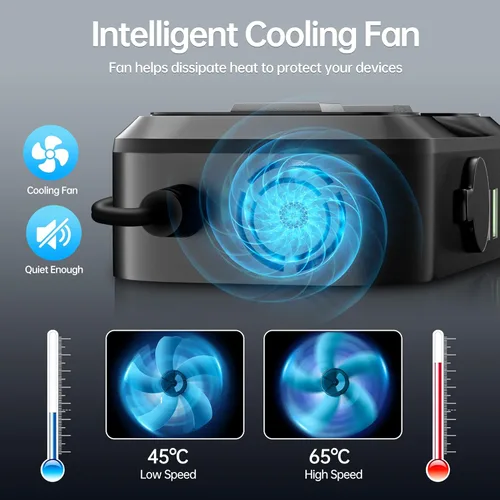 Miniatura 5 de Inversor de corriente para coche 7 en 1, inversor de corriente para coche de 200 W de CC 12 V a 110 V de CA con voltímetro LED, carga de 4 puertos