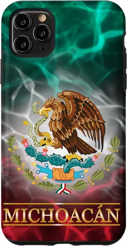 Miniatura 12 de Funda para iPhone 11 con la bandera de México de Michoacán, funda con orgullo de raíces mexicanas