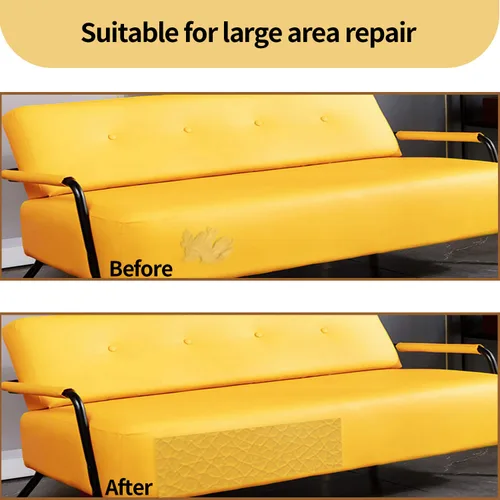 Miniatura 5 de Cinta de reparación de cuero de gran tamaño, reparación adhesiva para cuero, 17.7 x 78.8 pulgadas, para sofás, asientos de automóvil, muebles
