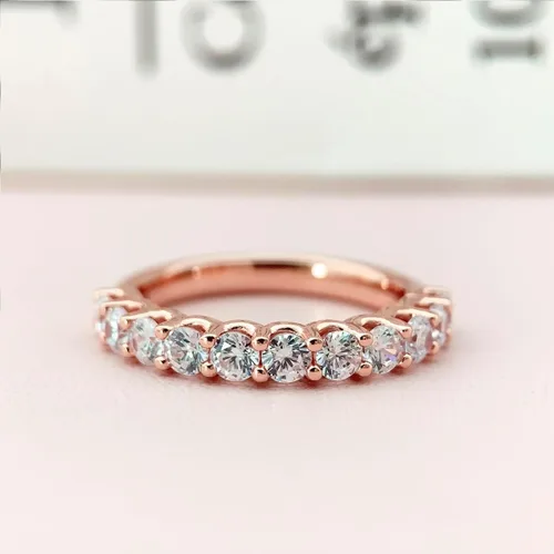 Miniatura 3 de 3mm Moissanite Wedding Bands for Women, Moissanite Rings for Women, Moissanite Eternity Band Rings Gold