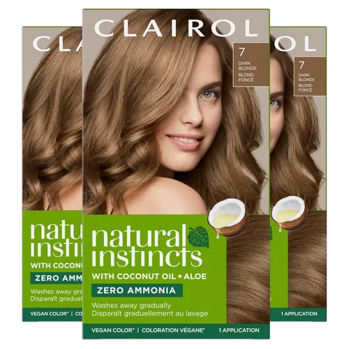 Miniatura 34 de Clairol Natural Instincts - Tinte semipermanente para el cabello, color negro azul 2BB, paquete de 1 unidad 2BB Azul Negro