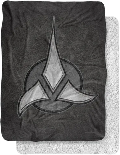 Miniatura 7 de Manta de Star Trek, 50 x 60 pulgadas, Klingon Empire Silky Touch Sherpa Back Manta súper suave