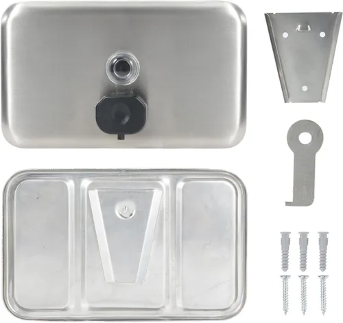 Miniatura 7 de Stardrix Dispensador de Jabón de Acero Inoxidable Resistente para Pared, 1100ml/37oz, con Forro a Prueba de Corrosión y Bomba Anti-Fugas para Baño