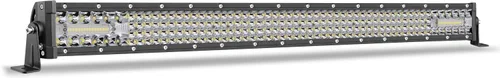 Miniatura 12 de Barra de Luz LED Ámbar de 20 Pulgadas, Niking Auto 150W Barra Combinada Spot Flood de Cuatro Filas Súper Brillante Luz LED de Trabajo de Conducción