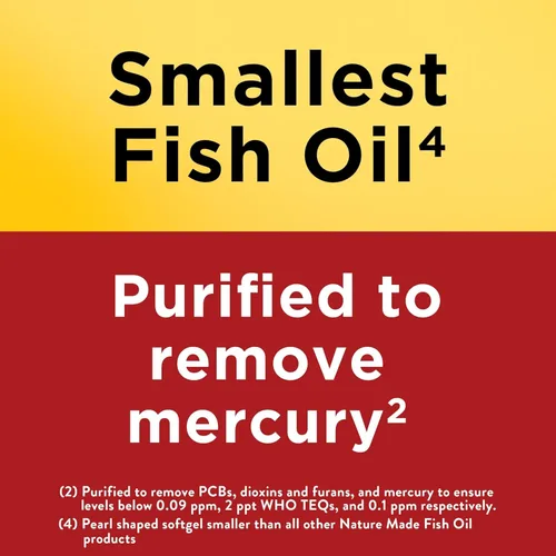 Miniatura 3 de Nature Made Suplementos de aceite de pescado Omega 3, 550 mg por porción, suplementos de aceite de pescado Omega 3 como ésteres etílicos para un