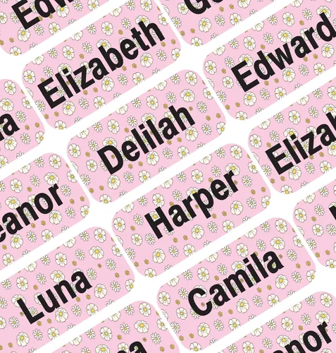 Miniatura 14 de Etiquetas de Nombre Personalizadas para Niños – 60 Etiquetas Impermeables de Pelar y Pegar para Ropa, Cajas de Almuerzo, Botellas de Agua, Bolsas