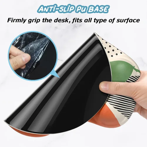 Miniatura 5 de Hsurbtra - Alfombrilla ergonómica para mouse con soporte para el reposamuñecas, alfombrillas de gel con base de poliuretano antideslizante, tapete