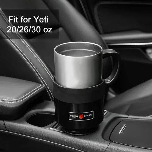 Miniatura 6 de SEVEN SPARTA Paquete de 2 soportes expansores de portavasos para automóvil, base ajustable, compatible con Yeti de 20/26/30 onzas, Hydro Flasks